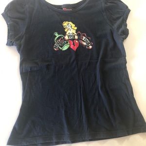 Girly “Drink, Fight, F@ck” tee from Felon